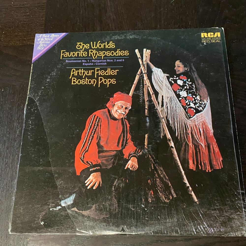 THE WORLD'S FAVORITE RHAPSODIES ARTHUR FIEDLER BOSTON POPS